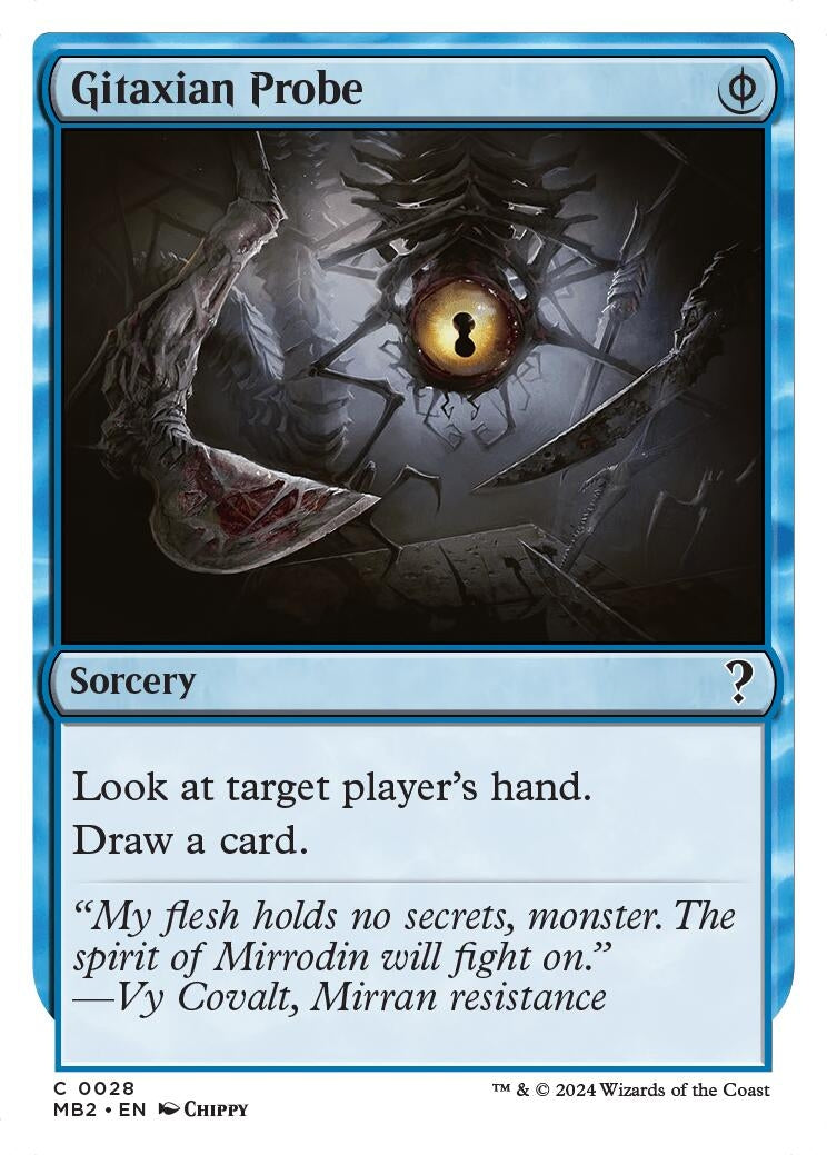 Gitaxian Probe White Border (28) [MB2]