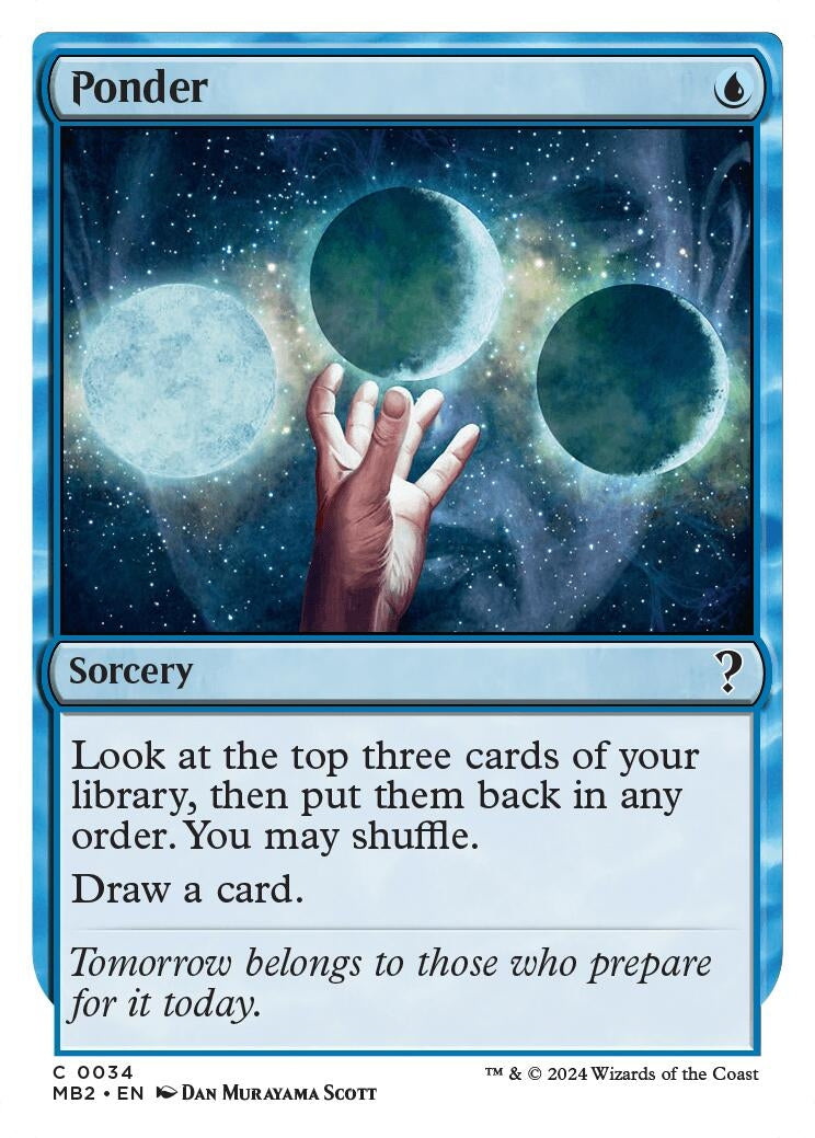 Ponder White Border (34) [MB2]