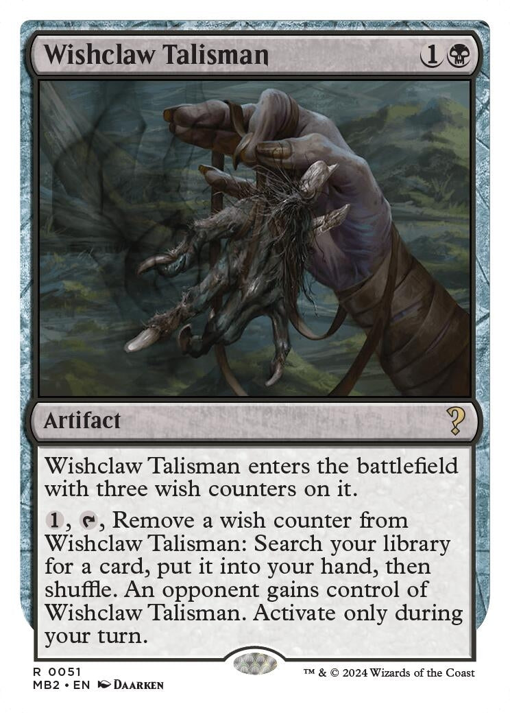 Wishclaw Talisman White Border (51) [MB2]