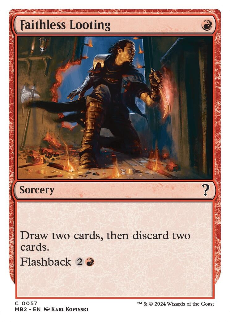 Faithless Looting White Border (57) [MB2]