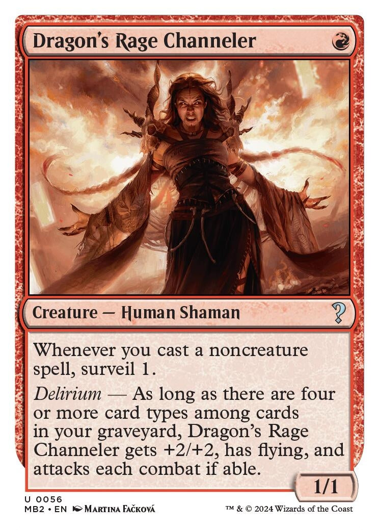 Dragons Rage Channeler White Border (56) [MB2]