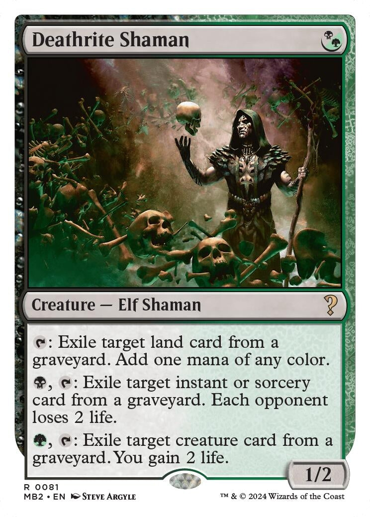 Deathrite Shaman White Border (81) [MB2]