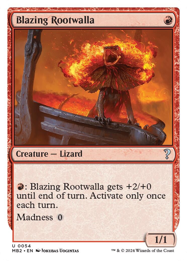 Blazing Rootwalla White Border (54) [MB2]