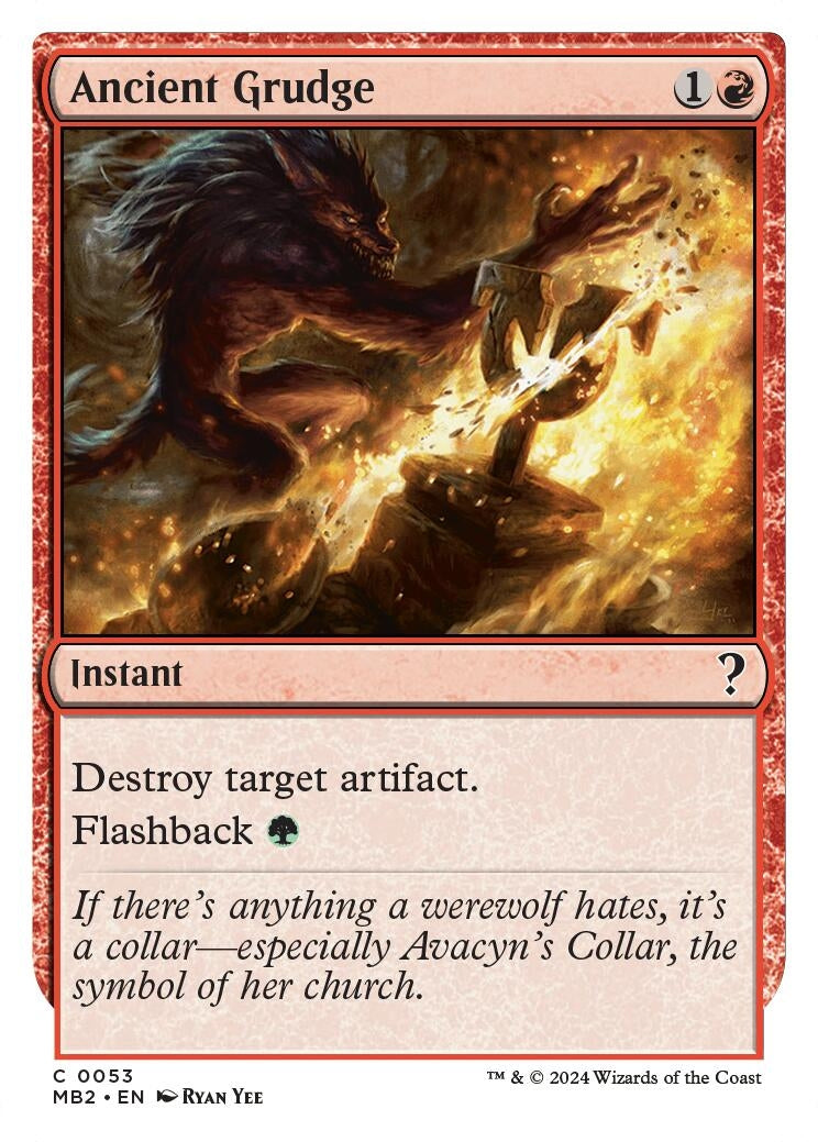 Ancient Grudge White Border (53) [MB2]