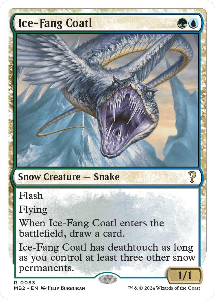 Ice Fang Coatl White Border (83) [MB2]