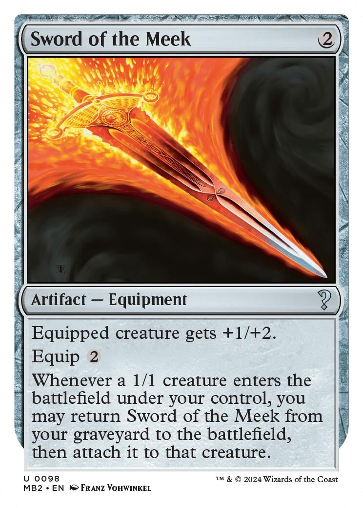 Sword of the Meek White Border (98) [MB2]