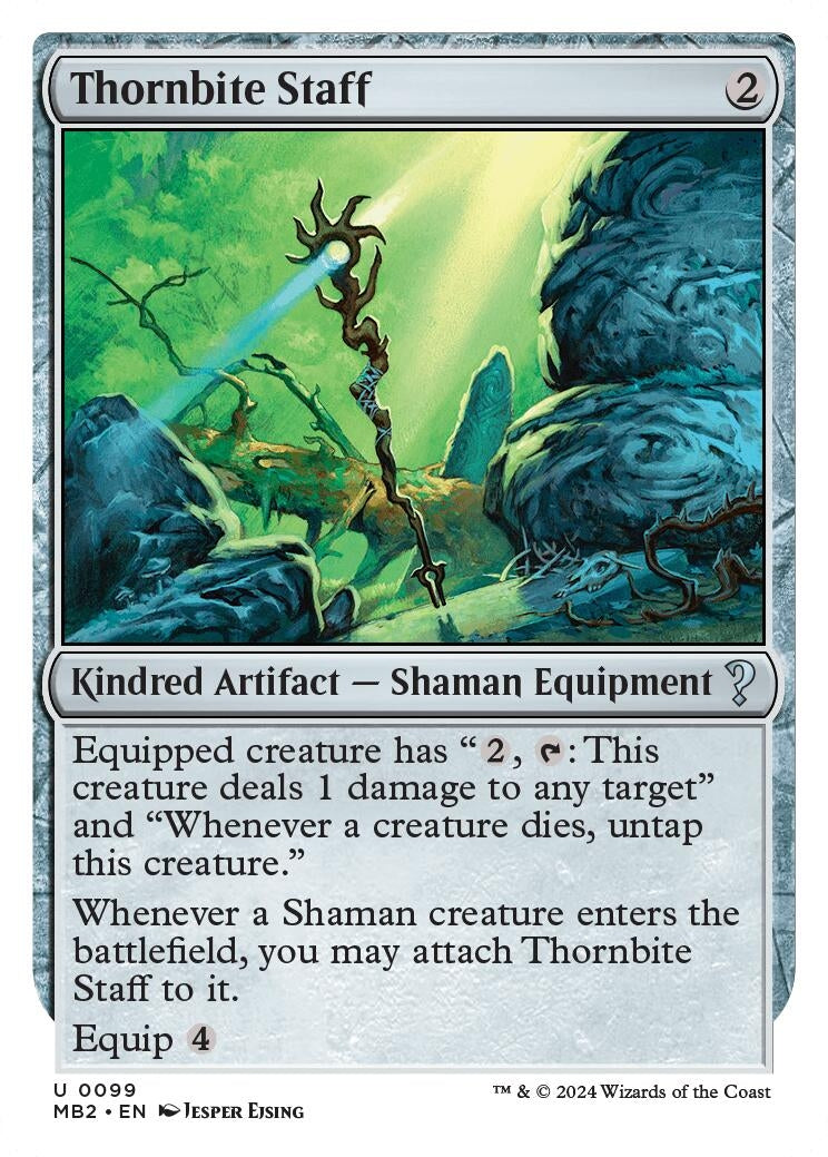 Thornbite Staff White Border (99) [MB2]