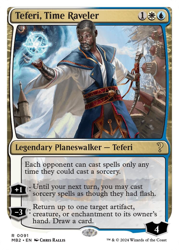Teferi Time Raveler White Border (91) [MB2]
