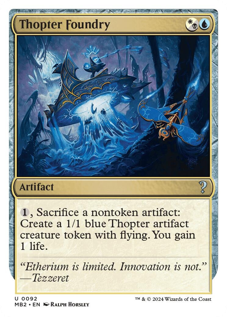Thopter Foundry White Border (92) [MB2]