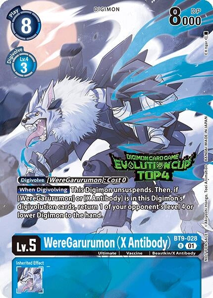 Image for WereGarurumon (X Antibody) (2024 Evolution Cup Top 4) [X Record]