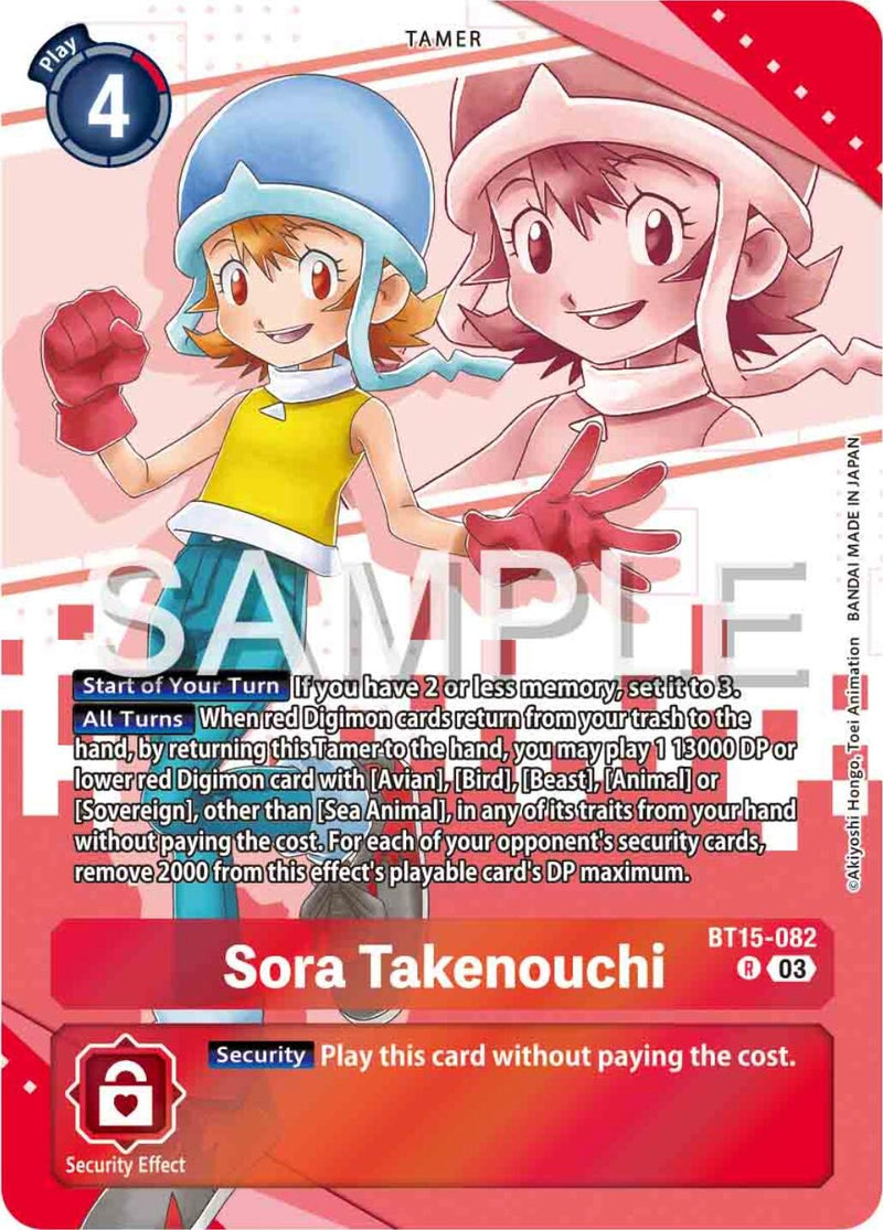 Image for Sora Takenouchi (Premium Heroines Set) (BT15-082 R) (Exceed Apocalypse) (BT-15) - Digimon Card Game