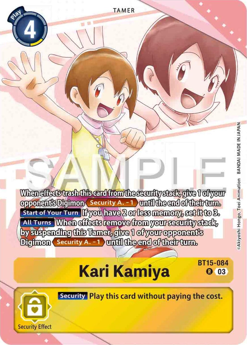 Image for Kari Kamiya (Premium Heroines Set) (BT15-084 R) (Exceed Apocalypse) (BT-15) - Digimon Card Game