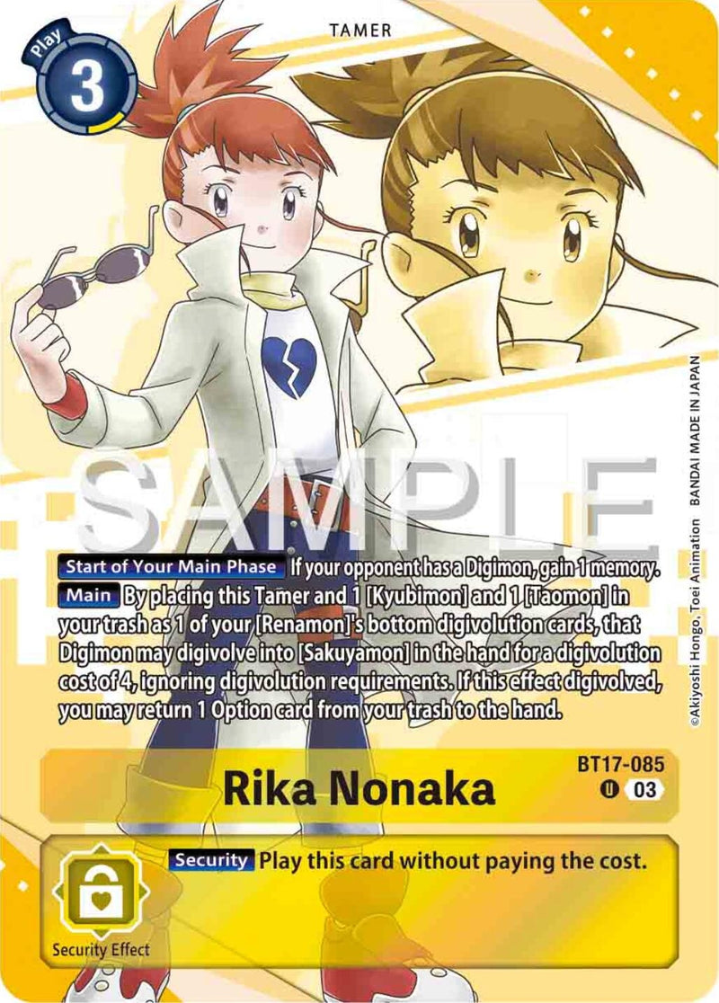 Image for Rika Nonaka (Premium Heroines Set) (BT17-085 U) (Secret Crisis) (BT-17) - Digimon Card Game