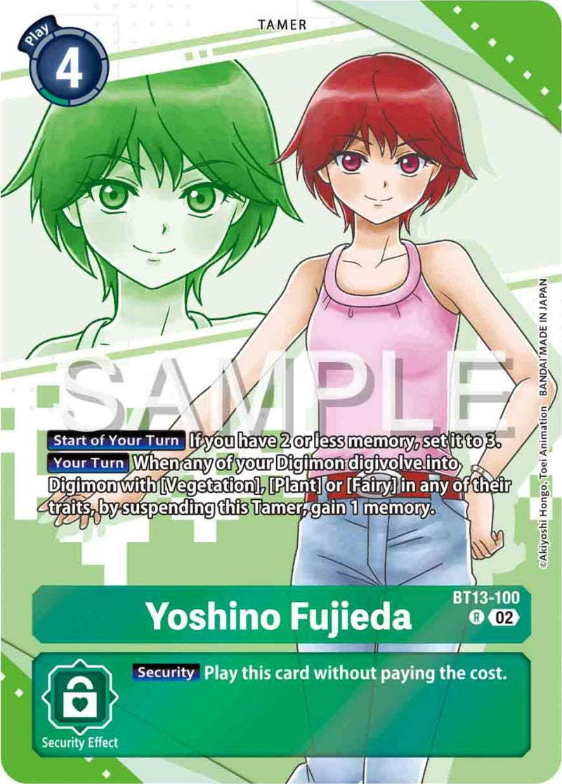 Image for Yoshino Fujieda (Premium Heroines Set) (BT13-100 R) (Versus Royal Knights) (BT-13) - Digimon Card Game