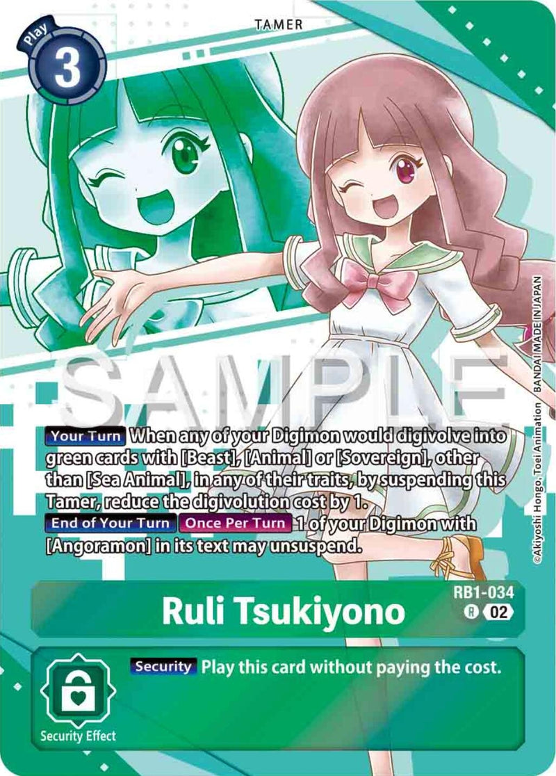 Image for Ruli Tsukiyono (Premium Heroines Set) (RB1-034 R) (Resurgence Booster) (RB-01) - Digimon Card Game