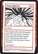 Snap Judgment [MB2PC]