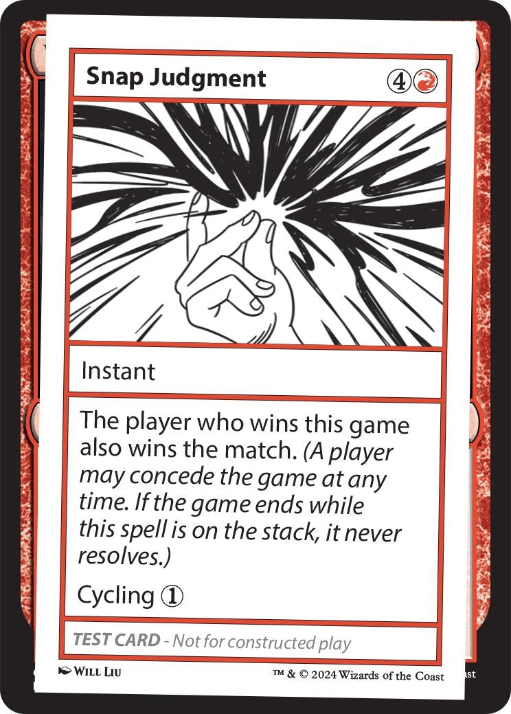 Snap Judgment [MB2PC]