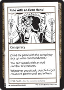 Rule with an Even Hand [MB2PC]