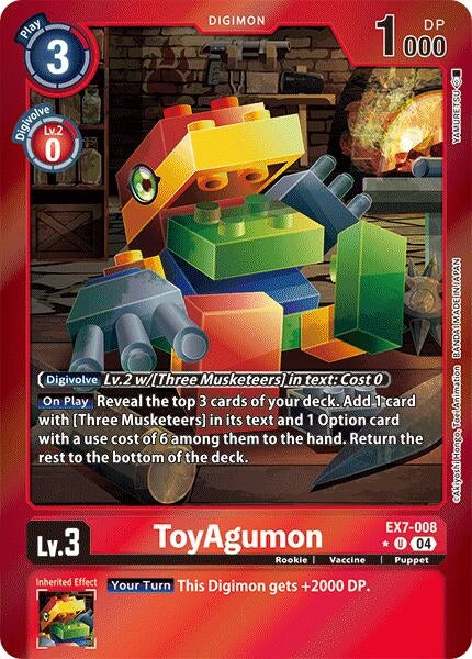 Image for ToyAgumon - EX7-008 (Foil) [Digimon LIBERATOR]