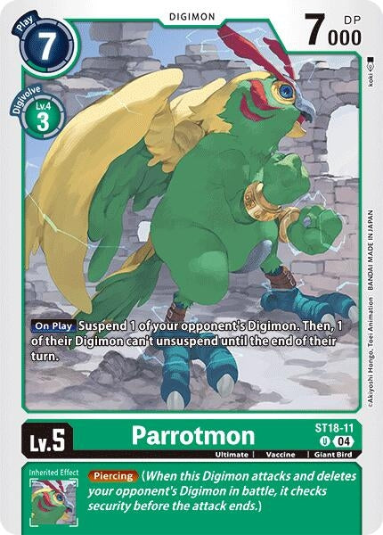 Image for Parrotmon [Starter Deck 18: Guardian Vortex]