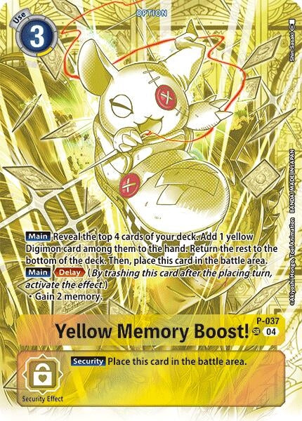 Image for Yellow Memory Boost! (Starter Deck 19 Exclusive) [Digimon Promotion Cards]