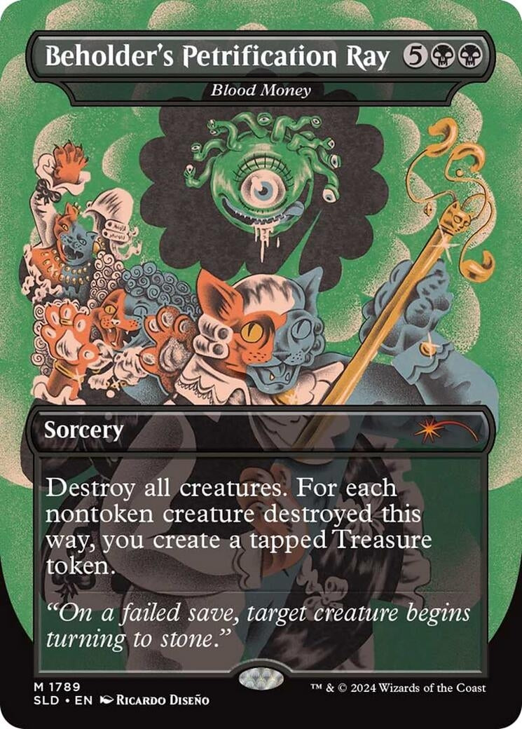 Beholders Petrification Ray Blood Money (1789) [SLD]