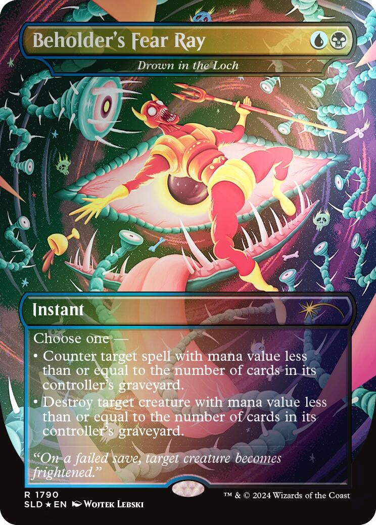 Beholders Fear Ray Drown in the Loch Rainbow Foil (1790) [SLD]