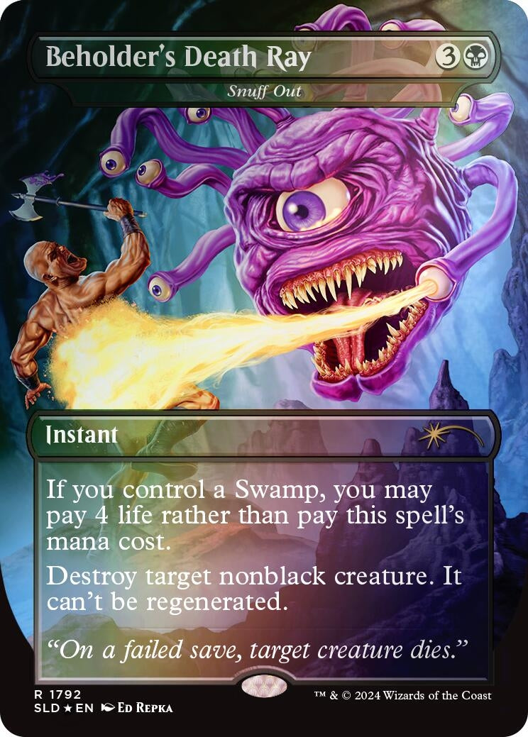 Beholders Death Ray Snuff Out Rainbow Foil (1792) [SLD]