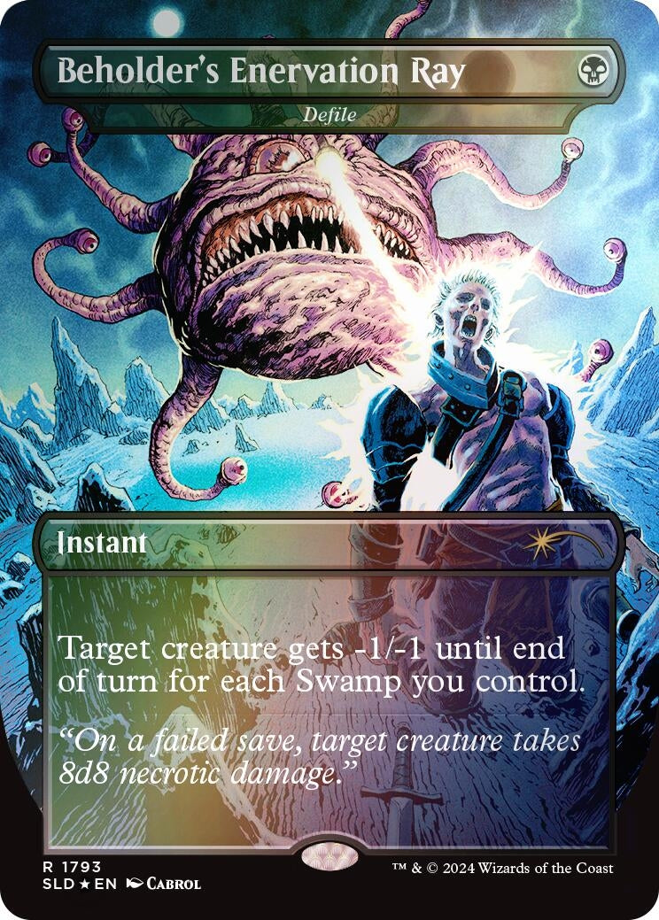 Beholders Enervation Ray Defile Rainbow Foil (1793) [SLD]
