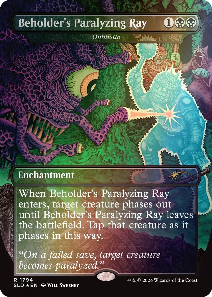 Beholders Paralyzing Ray Oubliette Rainbow Foil (1794) [SLD]
