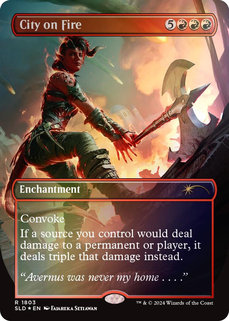 City on Fire Rainbow Foil (1803) [SLD]