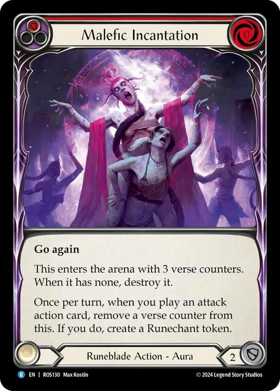 Image for Malefic Incantation (Red) [Rosetta]