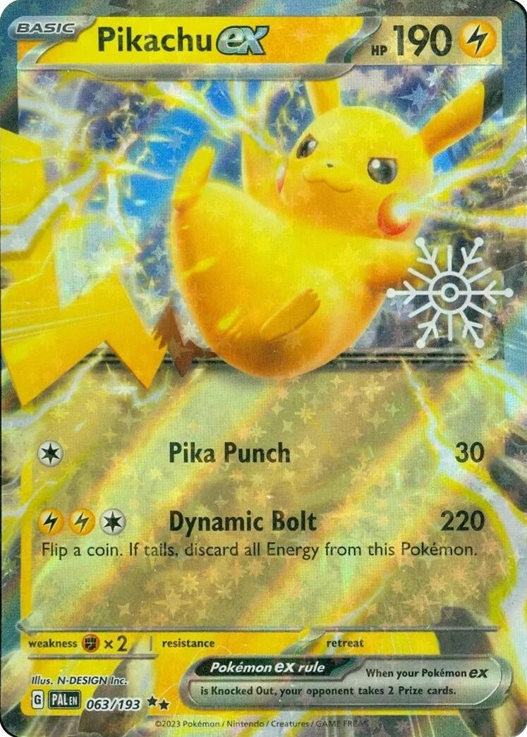Pikachu ex Holiday Calendar (063/193) [MCAP]