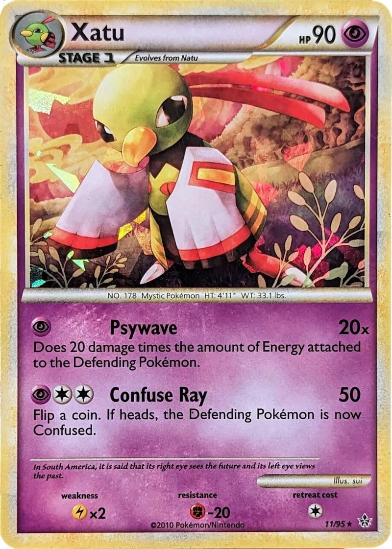 Xatu 11 95 Cracked Ice Holo (11/95) [BLE]
