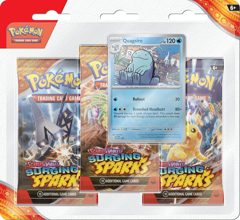 Image for Surging Sparks 3 Pack Blisters [Quagsire] [SV08]