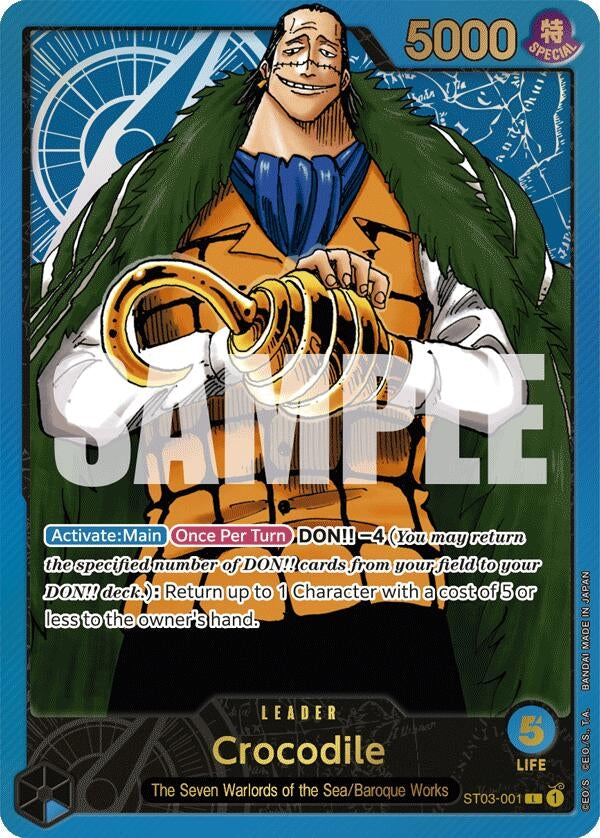 Crocodile Premium Card Collection Leader Collection (ST03-001) [OP-PR]