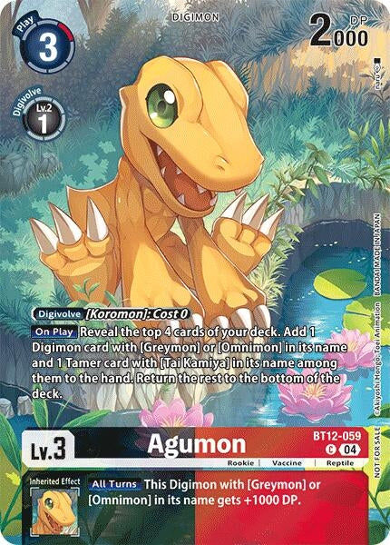 Image for Agumon - BT12-059 (Legend Pack 2024) [Across Time]