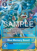 Image for Blue Memory Boost! - P-036 (Premium Card Collection - Memory Boost! Set) [Digimon Promotion Cards]
