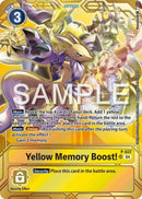 Image for Yellow Memory Boost! - P-037 (Premium Card Collection - Memory Boost! Set) [Digimon Promotion Cards]