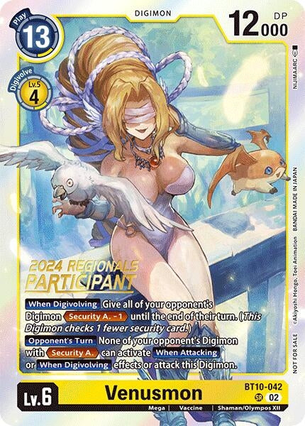 Image for Venusmon (2024 Regionals Participant) [Xros Encounter]