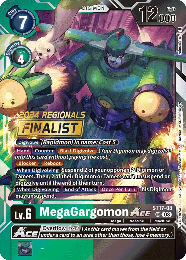 Image for MegaGargomon ACE (2024 Regionals Finalist) [Starter Deck 17: Double Typhoon Advanced Deck Set]
