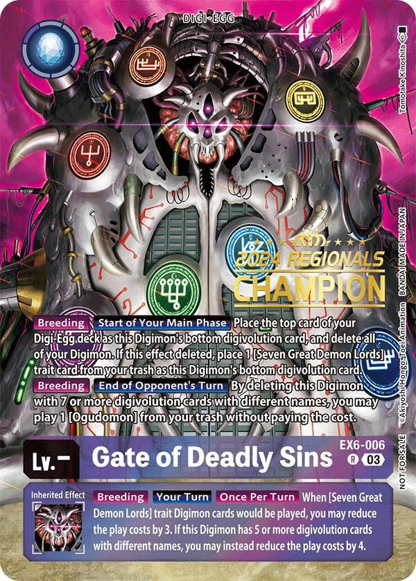 Image for Gate of Deadly Sins (2024 Regionals Champion) [Infernal Ascension]