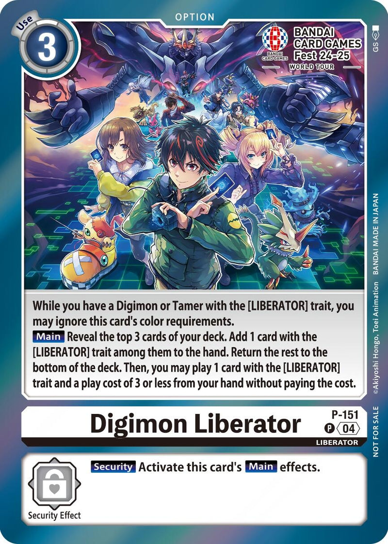 Image for Digimon Liberator - P-151 (BANDAI Card Games Fest 24-25 World Tour) [Digimon Promotion Cards]