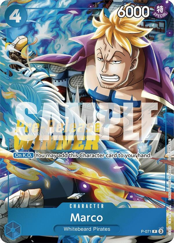 Marco Two Legends Pre Release Winner (P-071) [OP-PR]