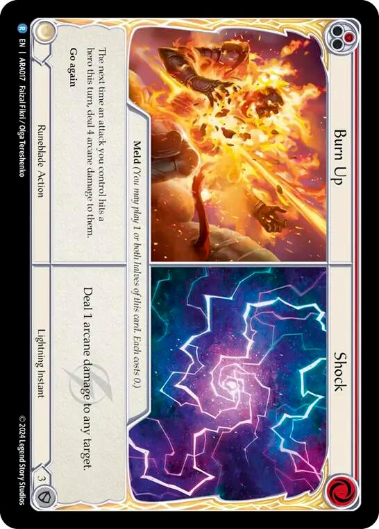 Image for Burn Up <> Shock [Blitz Deck: Rosetta - Aurora]