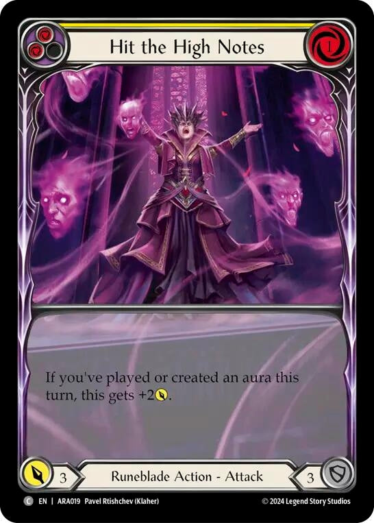 Image for Hit the High Notes (Yellow) [Blitz Deck: Rosetta - Aurora]