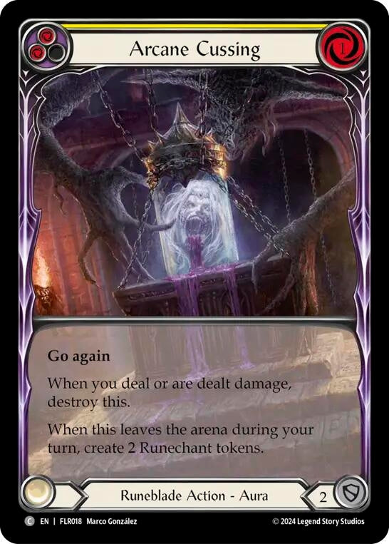 Image for Arcane Cussing (Yellow) [Blitz Deck: Rosetta - Florian]