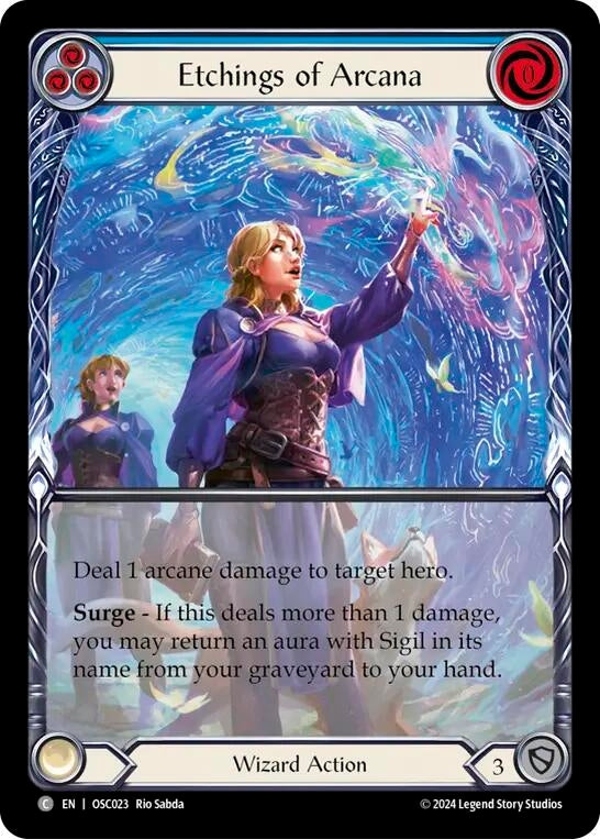Image for Etchings of Arcana (Blue) [Blitz Deck: Rosetta - Oscilio]