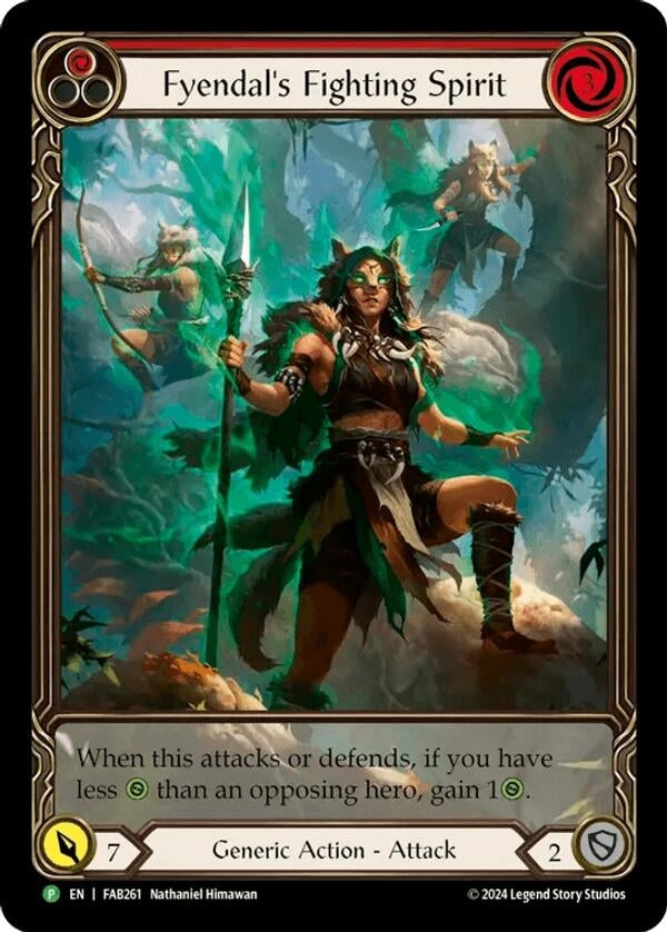 Image for Fyendal's Fighting Spirit (Red) - FAB261 [Flesh and Blood: Promo Cards]