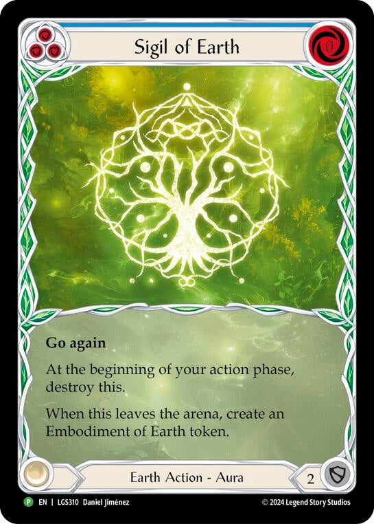 Image for Sigil of Earth (Extended Art) [Flesh and Blood: Promo Cards]